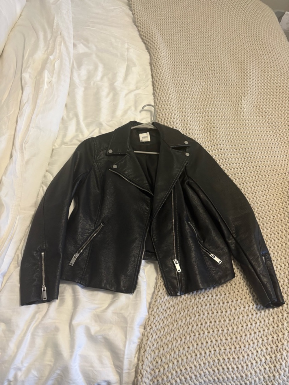 H&M faux leather jacket size 10.